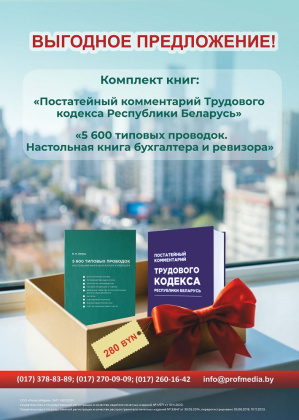 Комплект книг: «5 600 типовых проводок. Настольная книга бухгалтера и ревизора» + «Постатейный комментарий Трудового кодекса Республики Беларусь»